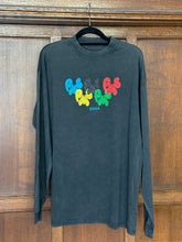 PMS OLYMPICS ON WASHED BLACK OVERSIZED LONG SLEEVE T-SHIRT