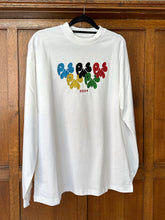 PMS OLYMPICS ON WHITE OVERSIZED LONG SLEEVE T-SHIRT